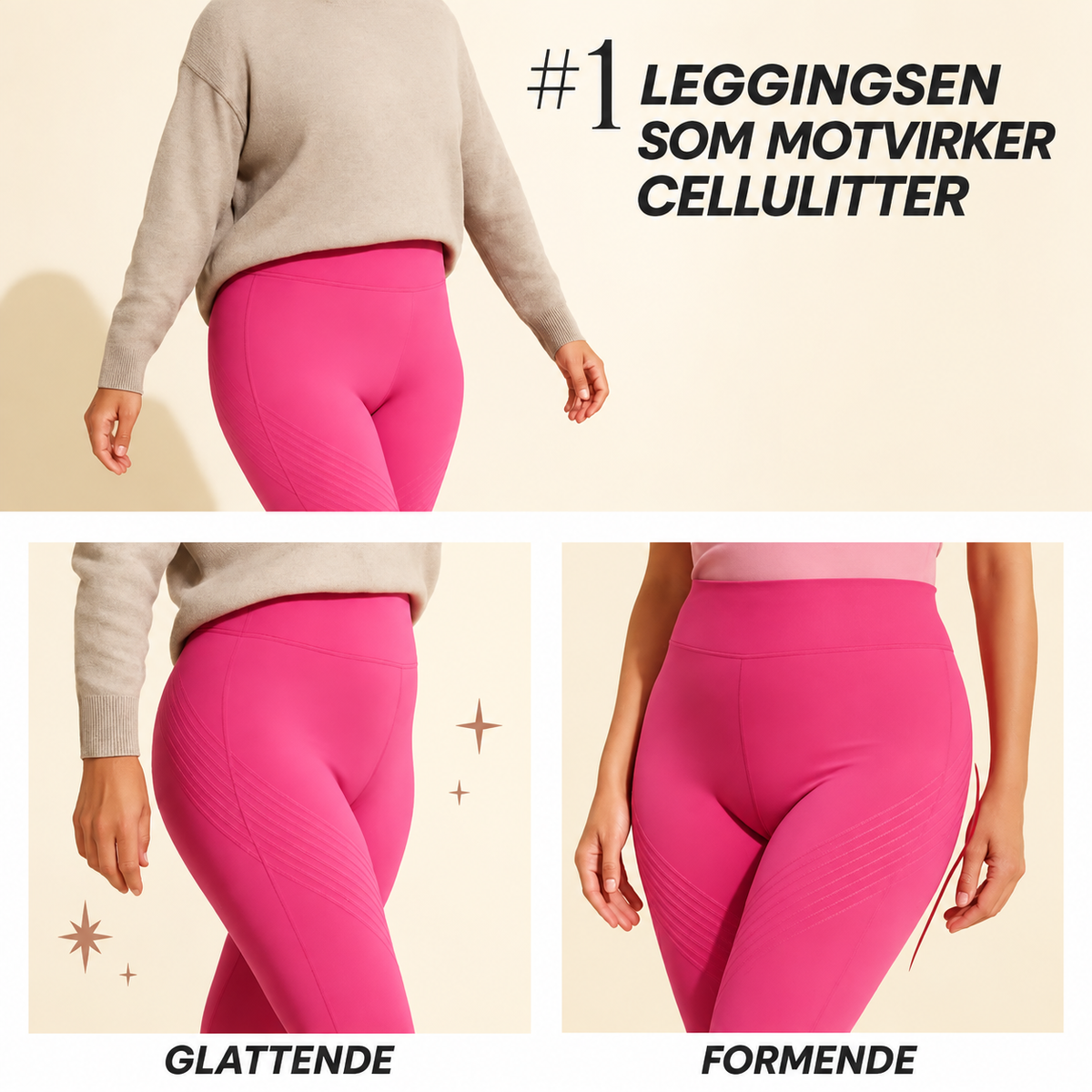 En leggings som former silhuetten og sitter komfortabelt hele dagen